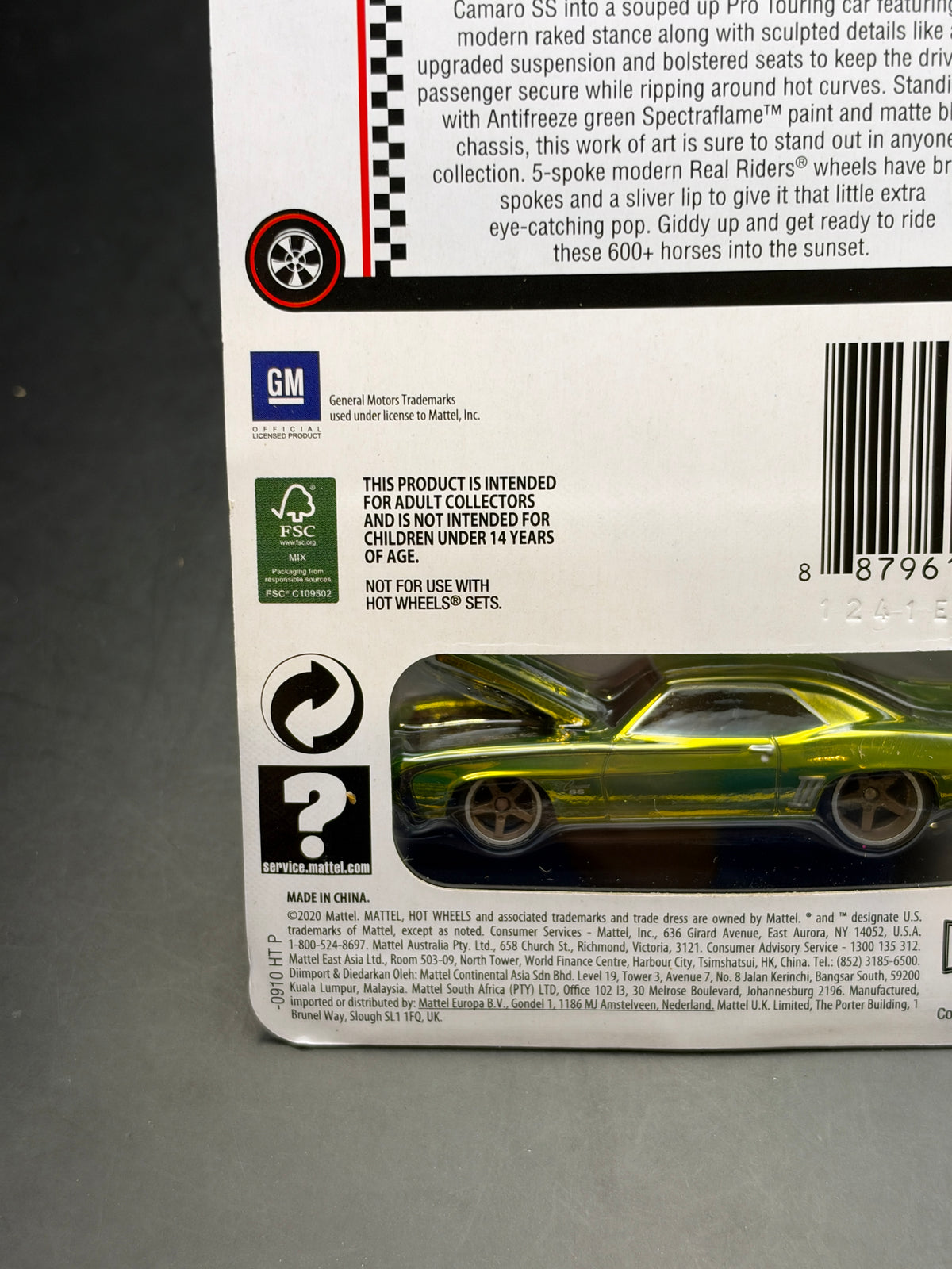 HOT WHEELS - 69 CHEVROLET CAMARO SS (2021) - RLC EXCLUSIVE