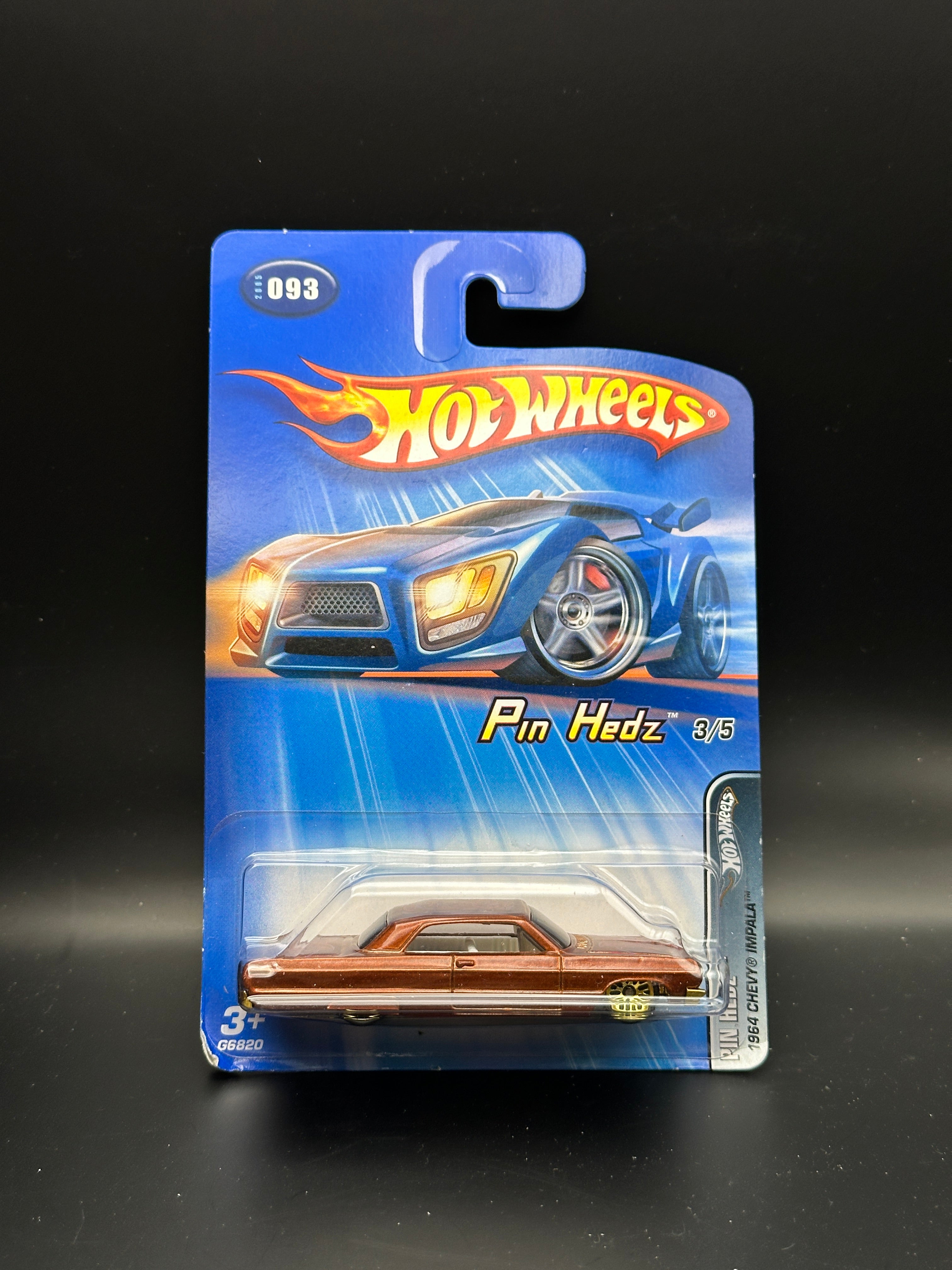 HOT WHEELS - 1964 CHEVY IMPALA (2005) - HW PIN HEDZ 3/5