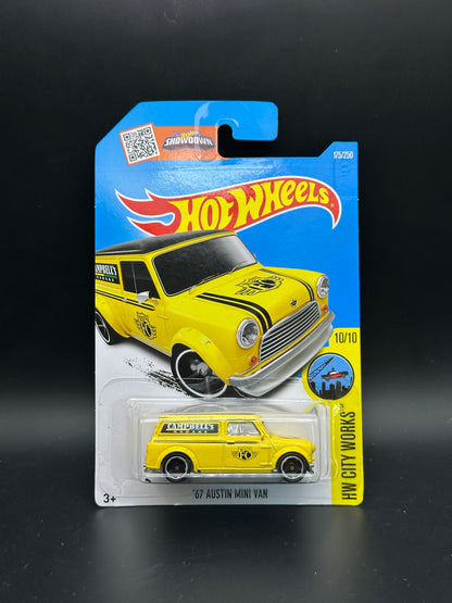 HOT WHEELS - 67 AUSTIN MINI VAN (2016) - HW CITY WORKS 10/10