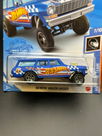 HOT WHEELS - 64 NOVA WAGON GASSER (2021) - HW RACE TEAM 7/10