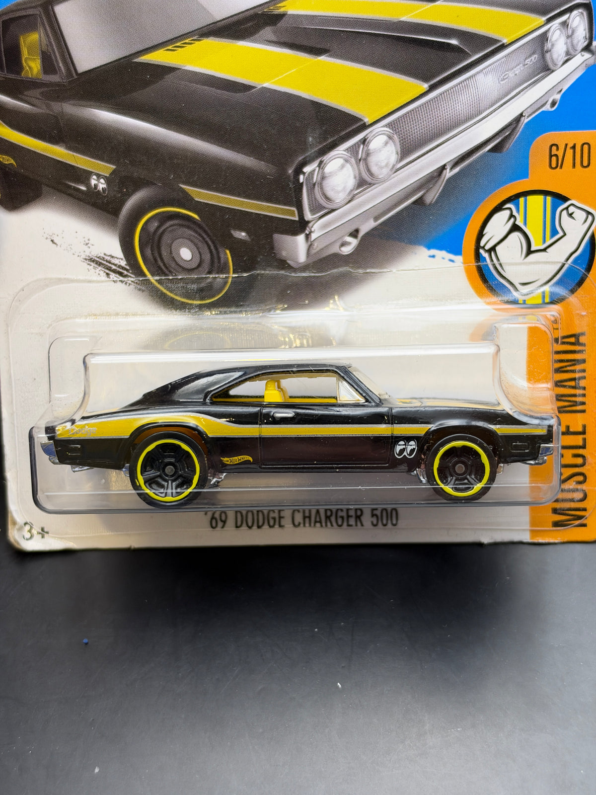HOT WHEELS - 69 DODGE CHARGER 500 (2017) - HW MUSCLE MANIA 8/10