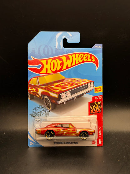 HOT WHEELS - 69 DODGE CHARGER 500 (2020) - HW FLAMES 8/10
