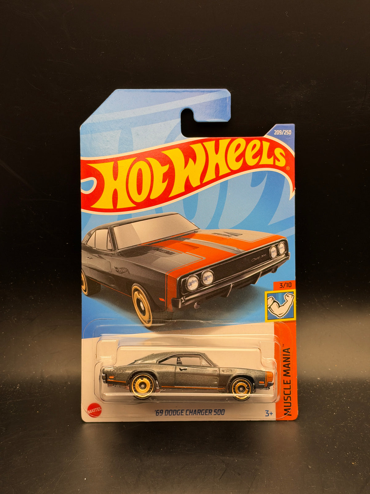 HOT WHEELS - 69 DODGE CHARGER 500 (2022) - HW MUSCLE MANIA 3/10