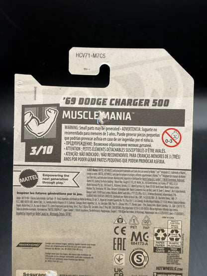 HOT WHEELS - 69 DODGE CHARGER 500 (2022) - HW MUSCLE MANIA 3/10