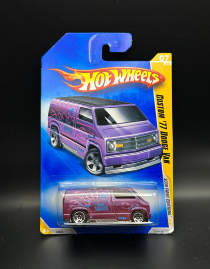 HOT WHEELS - CUSTOM 77 DODGE VAN (2008) - HW 2008 FIRST EDITIONS 7/40