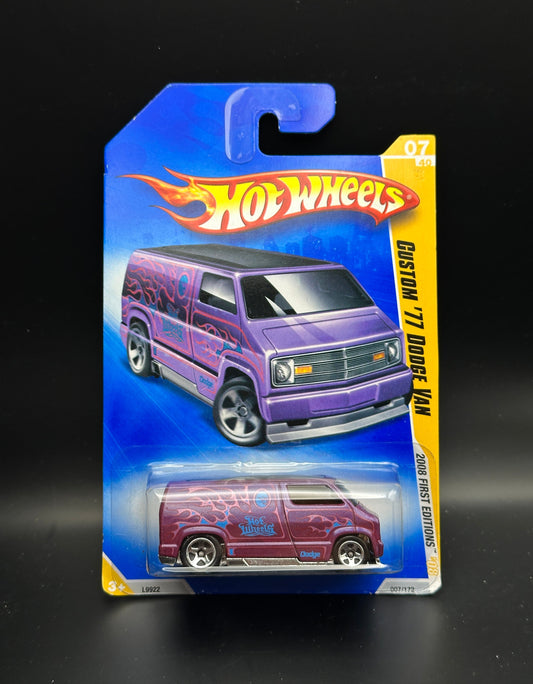 HOT WHEELS - CUSTOM 77 DODGE VAN (2008) - HW 2008 FIRST EDITIONS 7/40