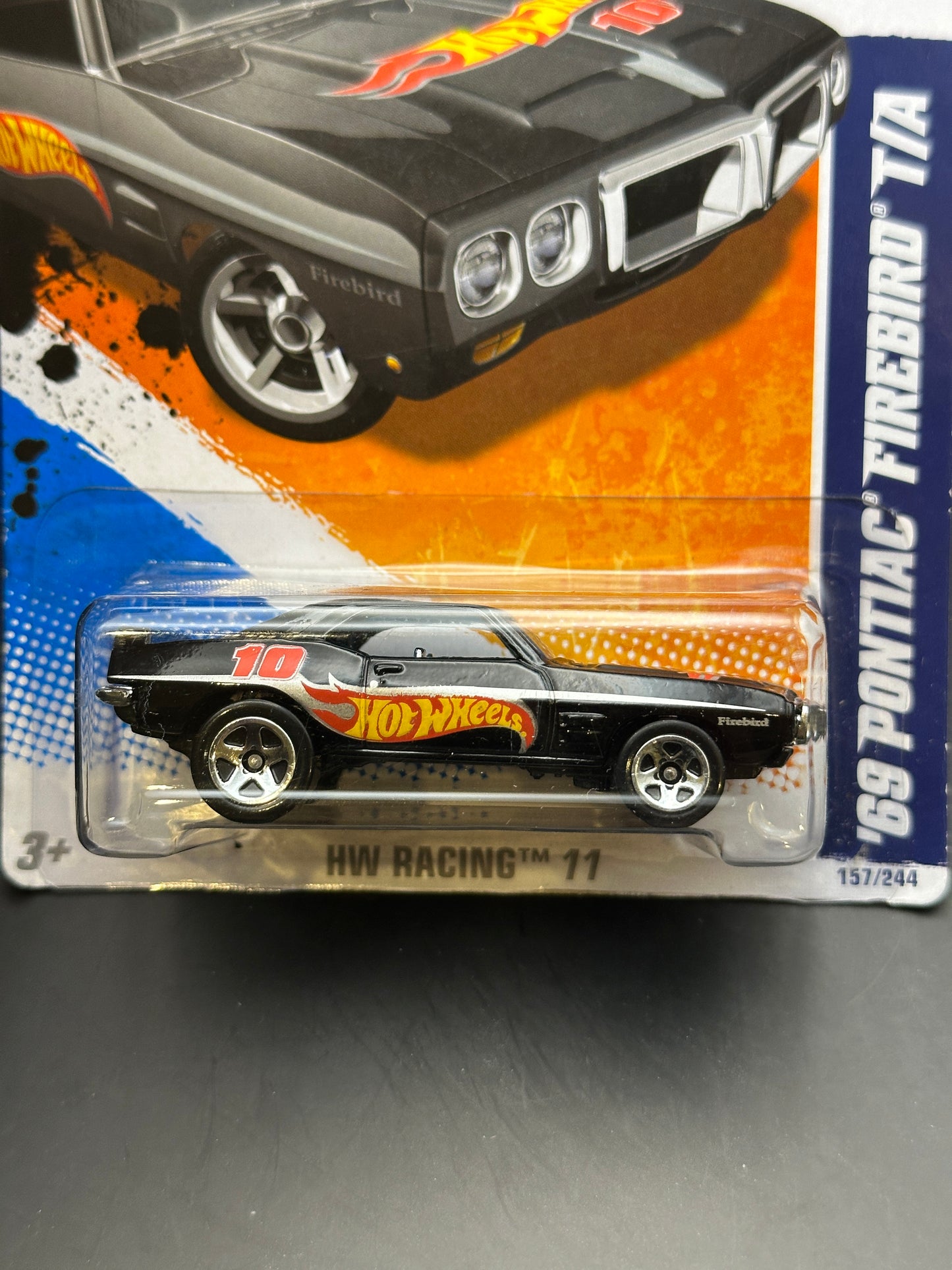 HOT WHEELS - 69 PONTIAC FIREBIRD T/A (2011) - HW RACING 7/10