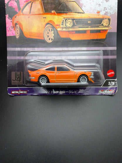 DAMAGED - HOT WHEELS - 72 TOYOTA COROLLA LEVIN (2024) - JAPAN HISTORICS 4 2/5