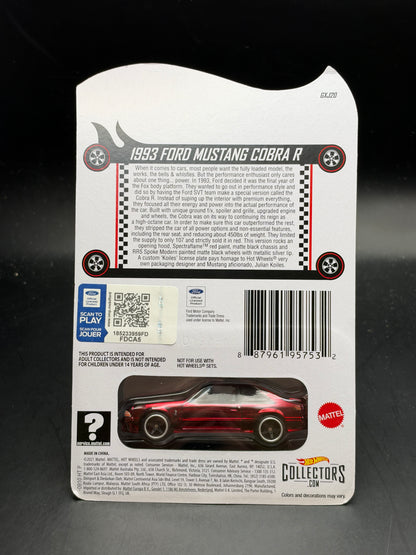 HOT WHEELS - 1993 FORD MUSTANG COBRA R (2022) - RLC EXCLUSIVE