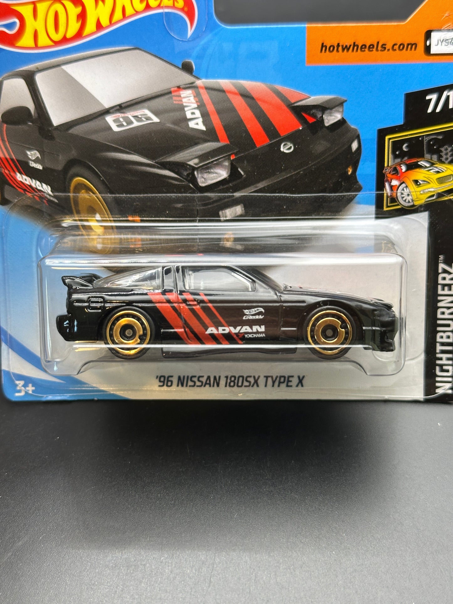 HOT WHEELS - 96 NISSAN 180SX TYPE X (2018) - HW NIGHTBURNERZ 7/10