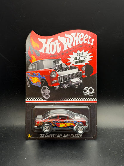 HOT WHEELS - 55 CHEVY BEL AIR GASSER (2018) - HOT WHEELS 2018 COLLECTOR EDITION