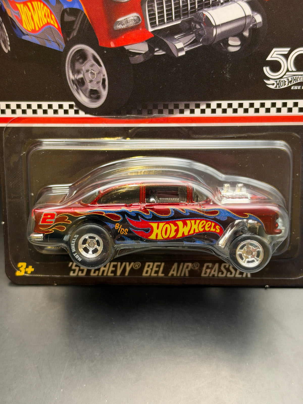 HOT WHEELS - 55 CHEVY BEL AIR GASSER (2018) - HOT WHEELS 2018 COLLECTOR EDITION