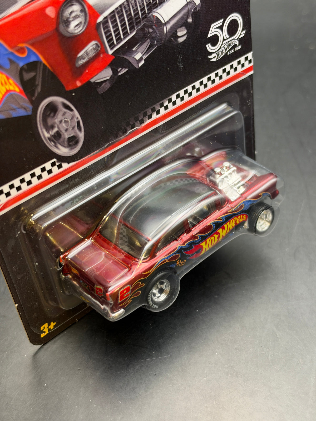 HOT WHEELS - 55 CHEVY BEL AIR GASSER (2018) - HOT WHEELS 2018 COLLECTOR EDITION