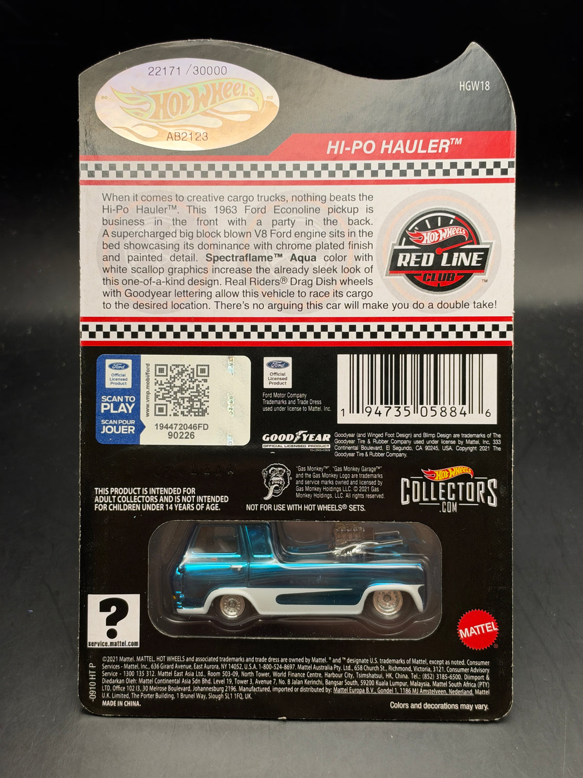 HOT WHEELS - HI-PO HAULER (2022) - RLC EXCLUSIVE