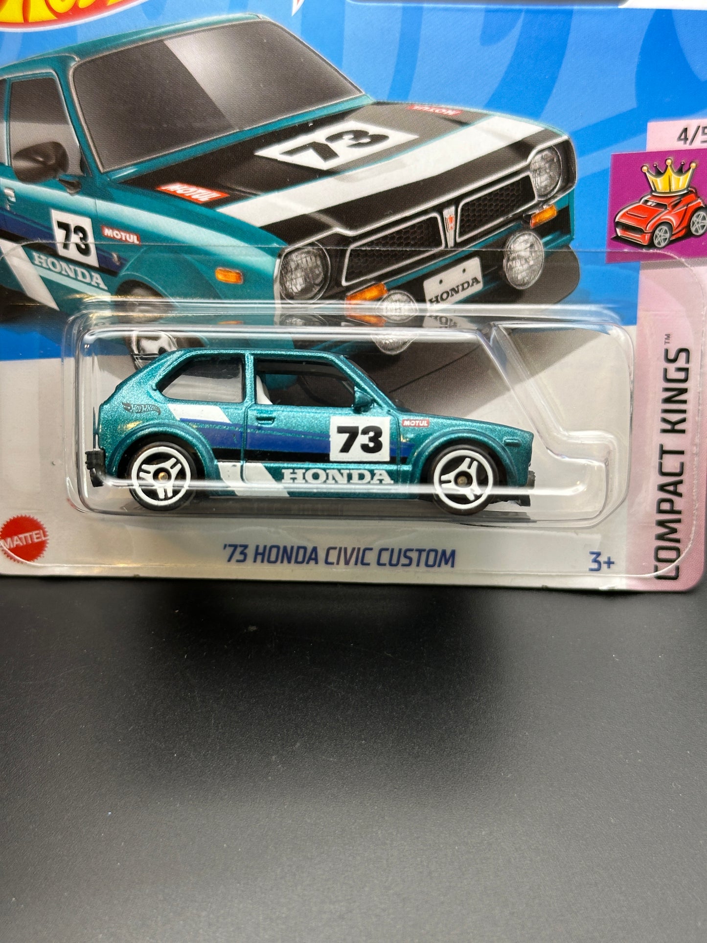 HOT WHEELS - 73 HONDA CIVIC CUSTOM - (2024) - HW COMPACT KINGS 4/5