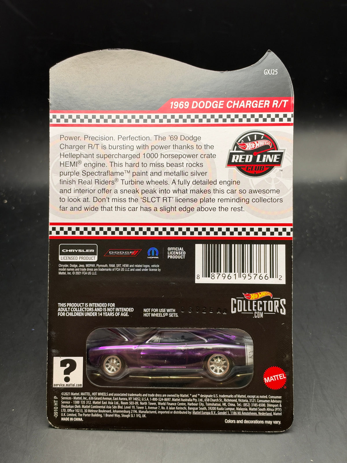 HOT WHEELS - 1969 DODGE CHARGER R/T (2021) - 2021 SELECTION SERIES - RLC EXCLUSIVE