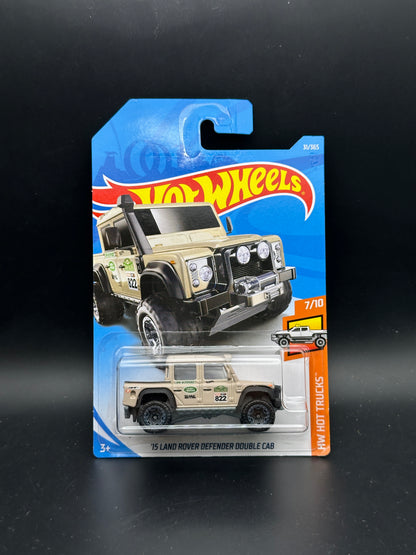 HOT WHEELS - 15 LAND ROVER DEFENDER DOUBLE CAB (2018) - HW HOT TRUCKS 7/10