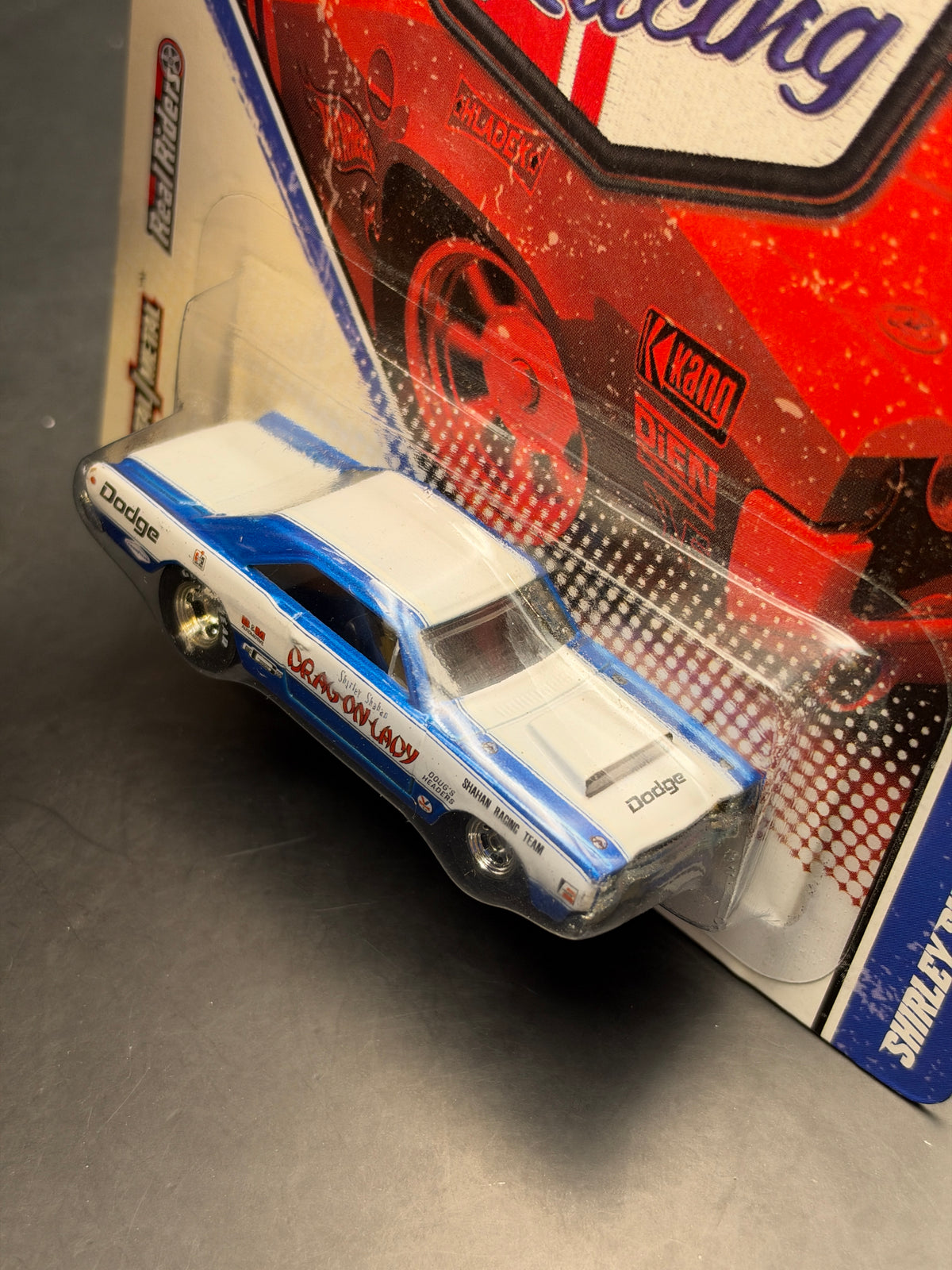 HOT WHEELS - SHIRLEY SHAHAN’S 68 DART “DRAG-ON-LADY” (2011) - VINTAGE RACING 7/30
