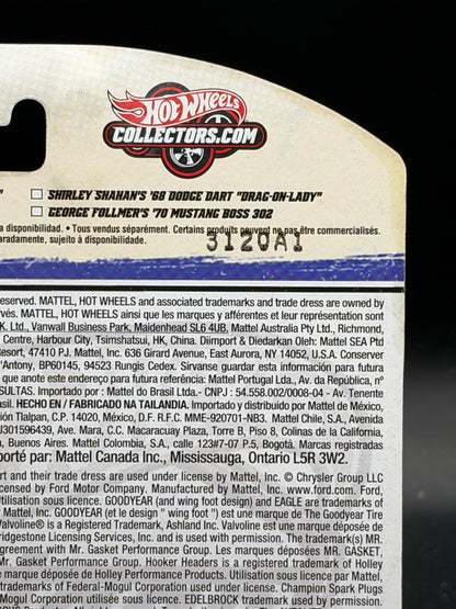 HOT WHEELS - SHIRLEY SHAHAN’S 68 DART “DRAG-ON-LADY” (2011) - VINTAGE RACING 7/30