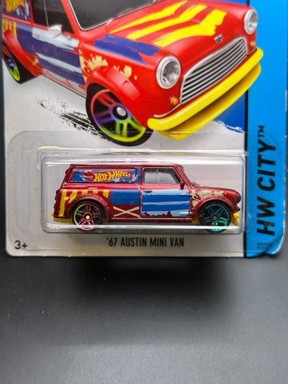 HOT WHEELS - 67 AUSTIN MINI VAN (2015) - HW CITY: HW ART CARS