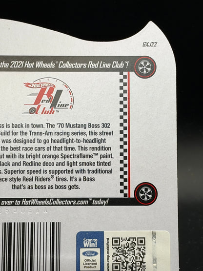 HOT WHEELS - 70 MUSTANG BOSS 302 (2021) - RLC EXCLUSIVE