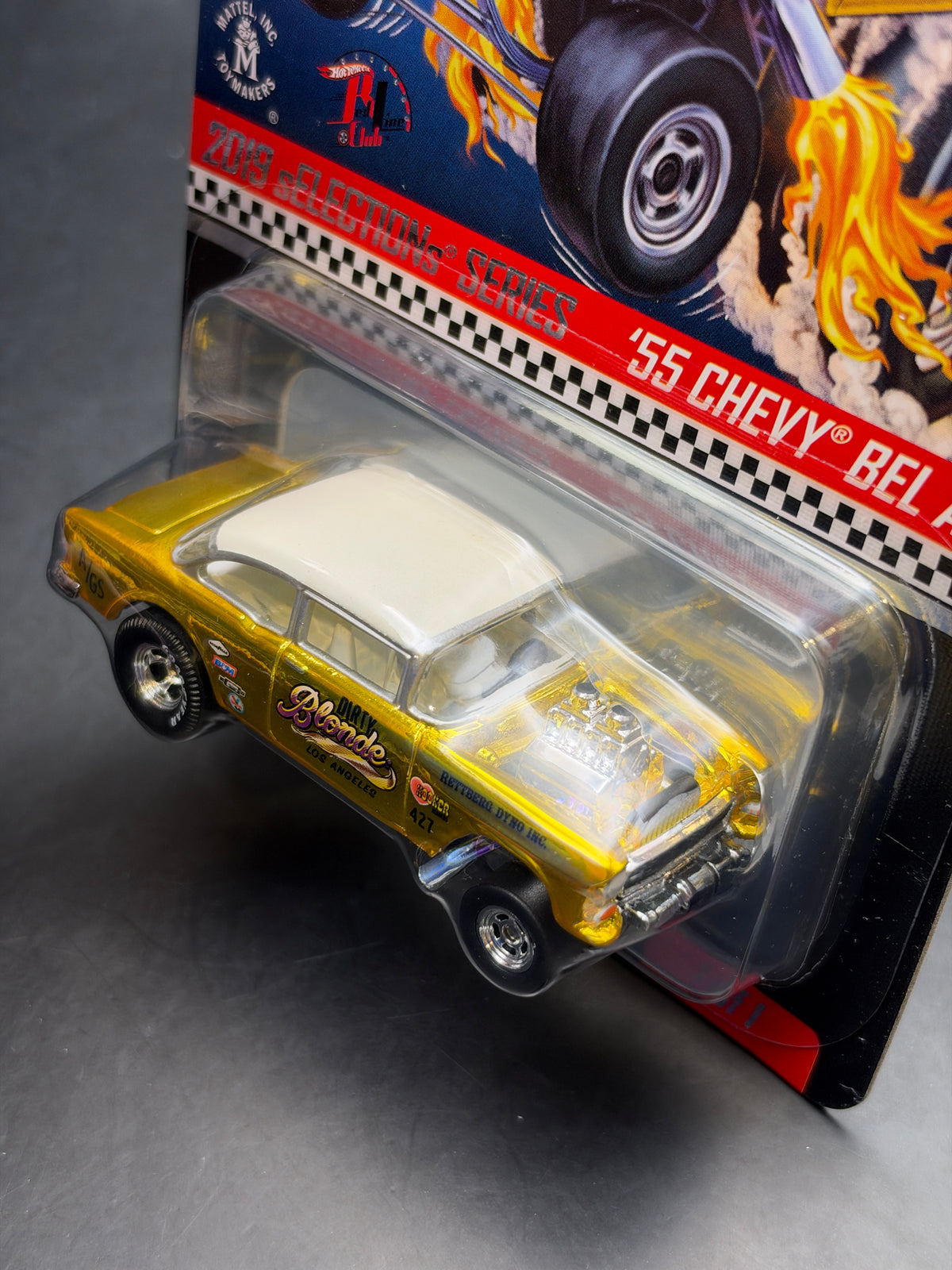 HOT WHEELS - 55 CHEVY BEL AIR GASSER (2019) - 2019 SELECTION SERIES - RLC EXCLUSIVE