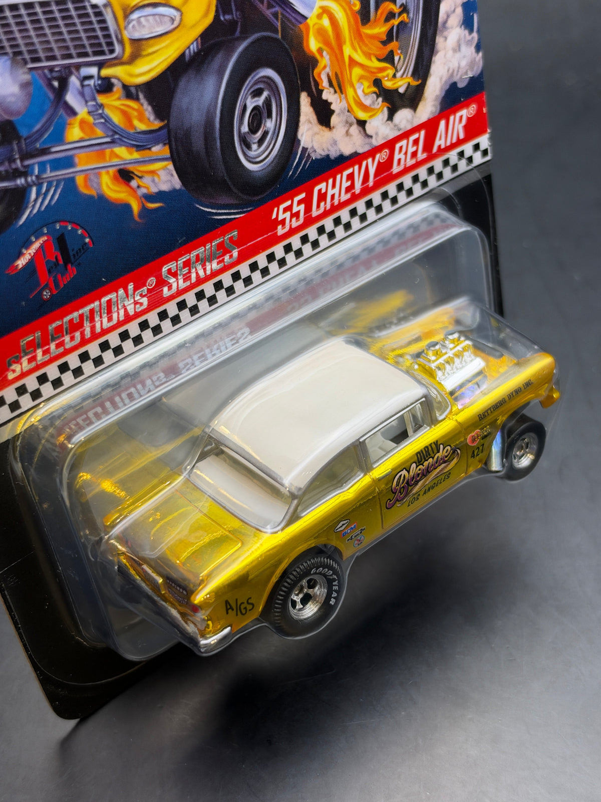 HOT WHEELS - 55 CHEVY BEL AIR GASSER (2019) - 2019 SELECTION SERIES - RLC EXCLUSIVE
