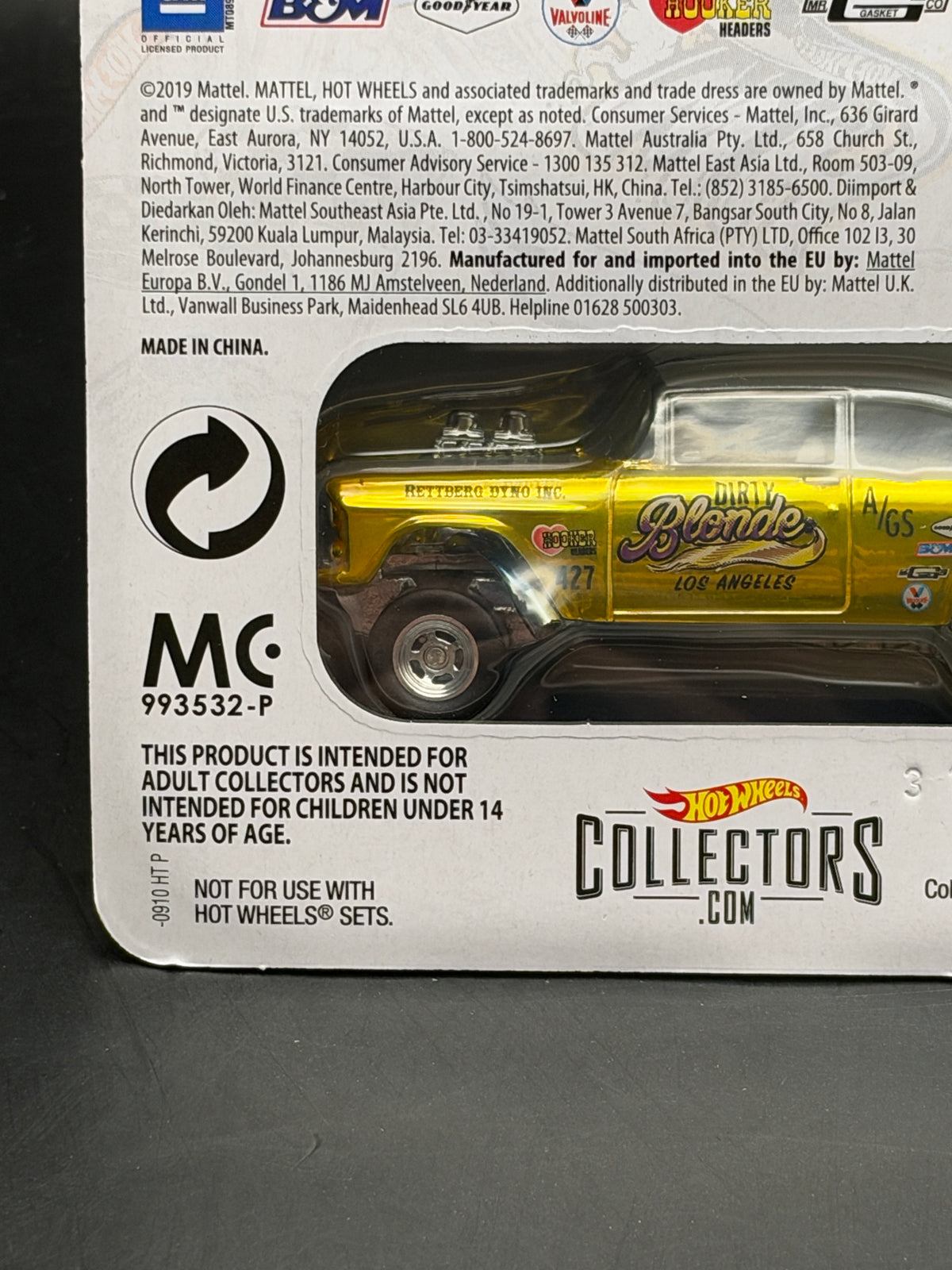 HOT WHEELS - 55 CHEVY BEL AIR GASSER (2019) - 2019 SELECTION SERIES - RLC EXCLUSIVE