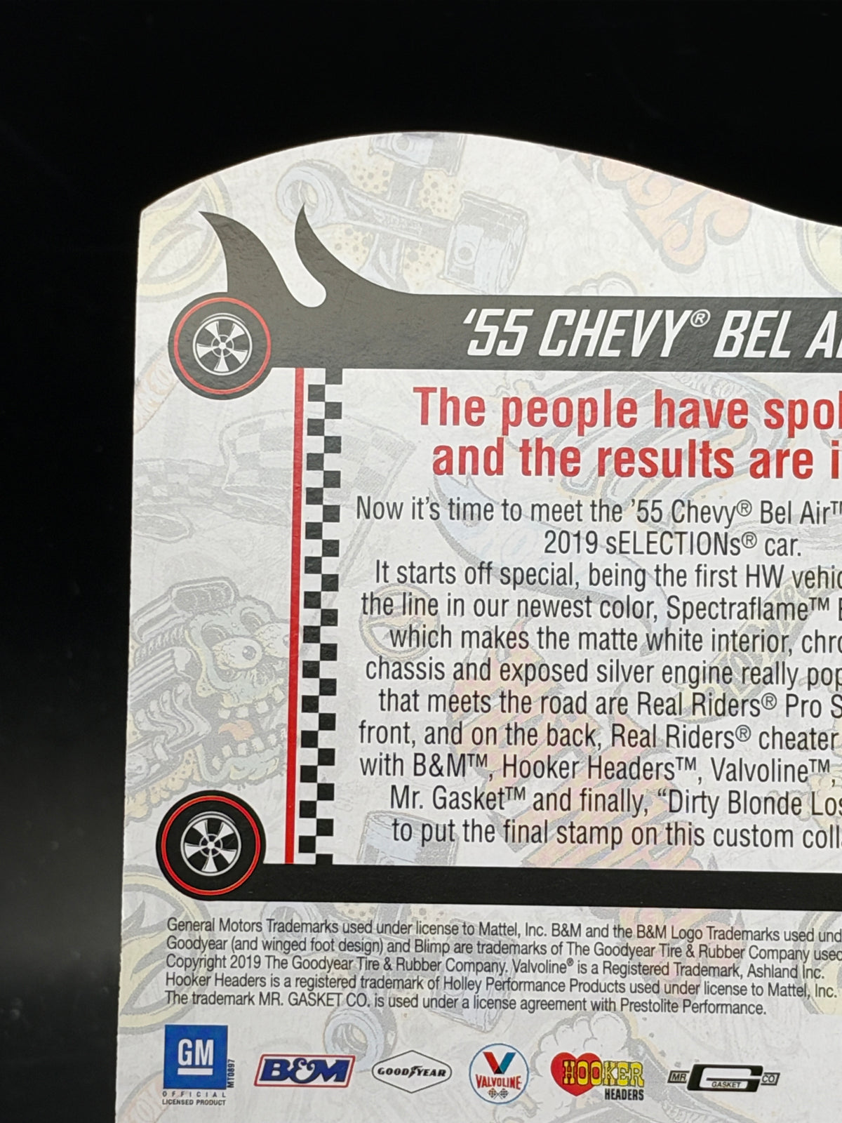 HOT WHEELS - 55 CHEVY BEL AIR GASSER (2019) - 2019 SELECTION SERIES - RLC EXCLUSIVE