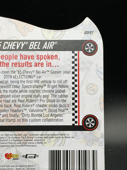 HOT WHEELS - 55 CHEVY BEL AIR GASSER (2019) - 2019 SELECTION SERIES - RLC EXCLUSIVE