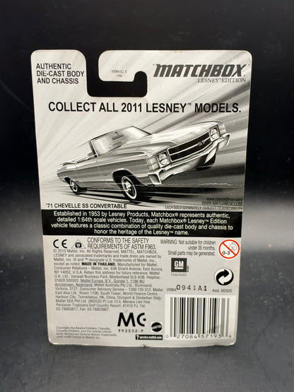 MATCHBOX - 71 CHEVELLE SS CONVERTABLE - LESNEY EDITION - DIECAST