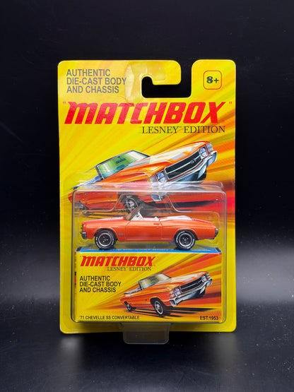 MATCHBOX - 71 CHEVELLE SS CONVERTABLE - LESNEY EDITION - DIECAST