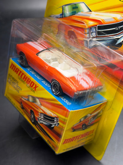MATCHBOX - 71 CHEVELLE SS CONVERTABLE - LESNEY EDITION - DIECAST