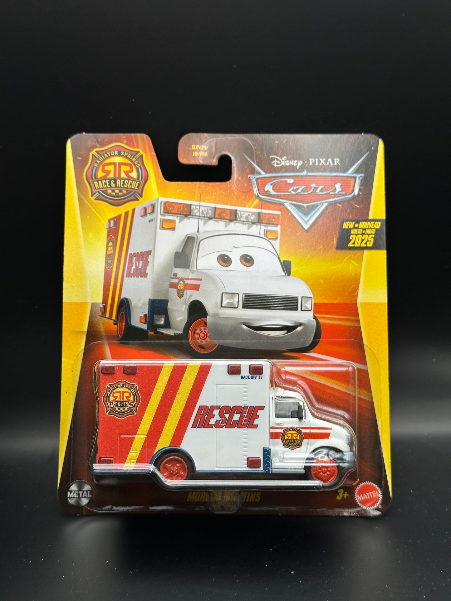 DISNEY PIXAR CARS - MORGAN MARTINS - CARS - RACE AND RESCUE DIECAST