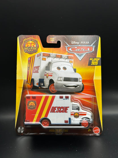 DISNEY PIXAR CARS - MORGAN MARTINS - CARS - RACE AND RESCUE DIECAST