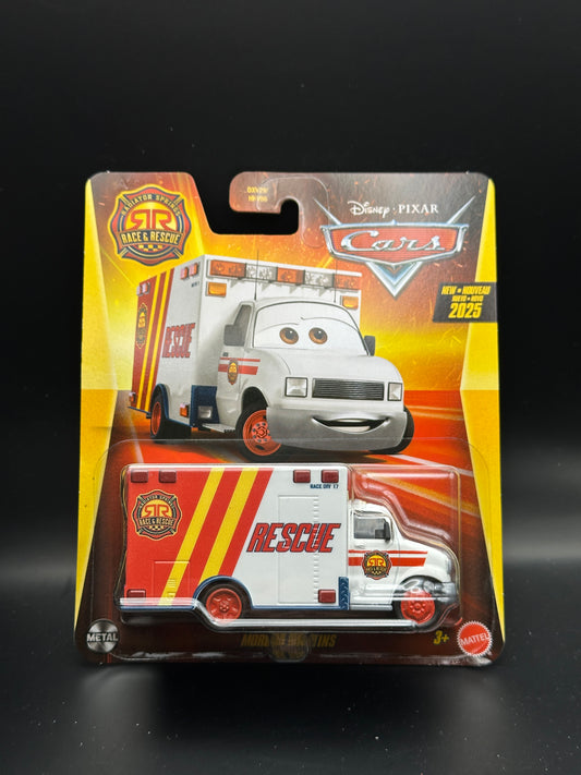 DISNEY PIXAR CARS - MORGAN MARTINS - CARS - RACE AND RESCUE DIECAST