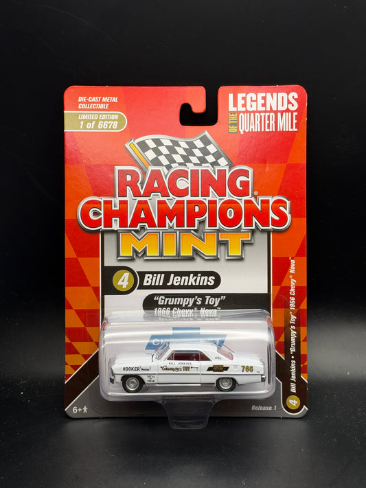 RACING CHAMPIONS MINT - BILL JENKINS “GRUMPY’S TOY” 1966 CHEVY NOVA - DIECAST