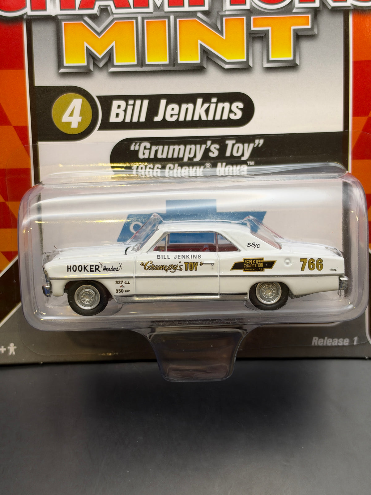 RACING CHAMPIONS MINT - BILL JENKINS “GRUMPY’S TOY” 1966 CHEVY NOVA - DIECAST