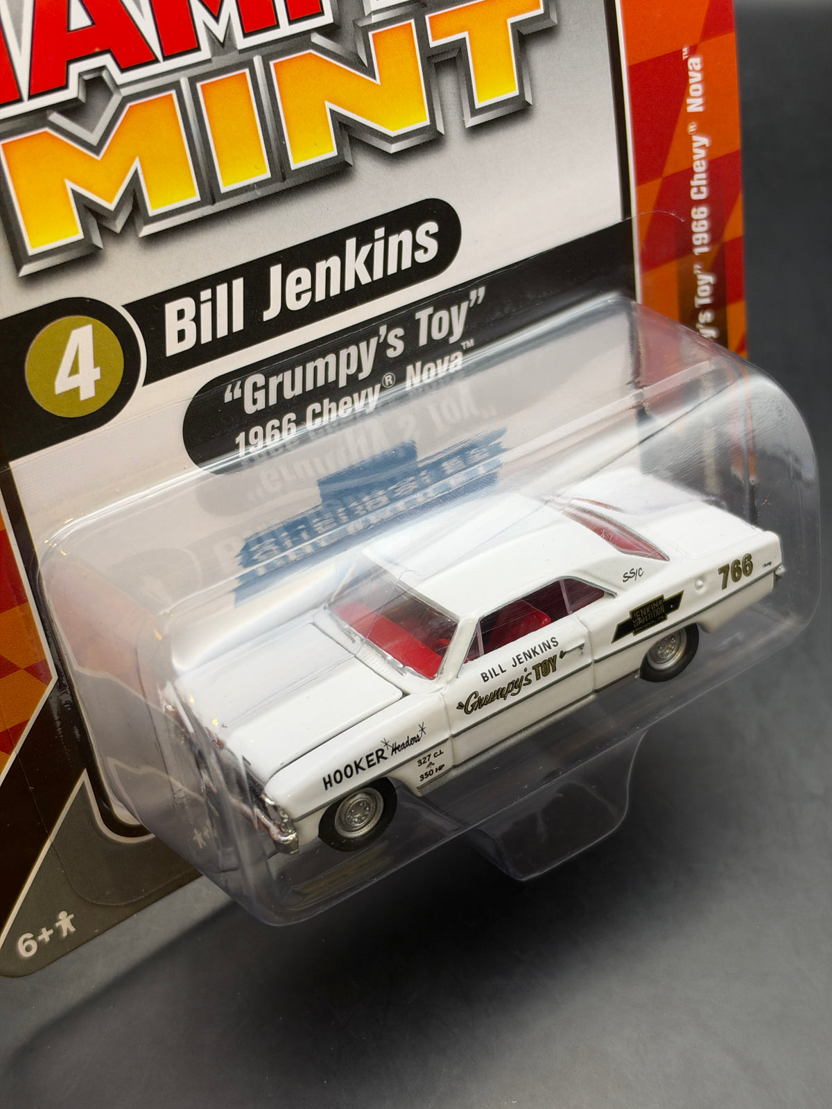 RACING CHAMPIONS MINT - BILL JENKINS “GRUMPY’S TOY” 1966 CHEVY NOVA - DIECAST