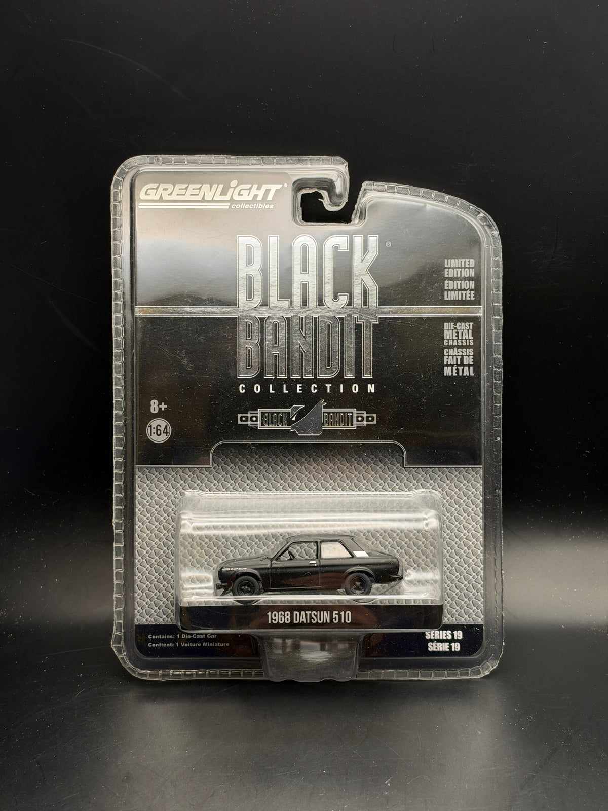 GREENLIGHT - 1968 DATSUN 510 - BLACK BANDIT COLLECTION