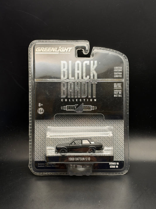 GREENLIGHT - 1968 DATSUN 510 - BLACK BANDIT COLLECTION