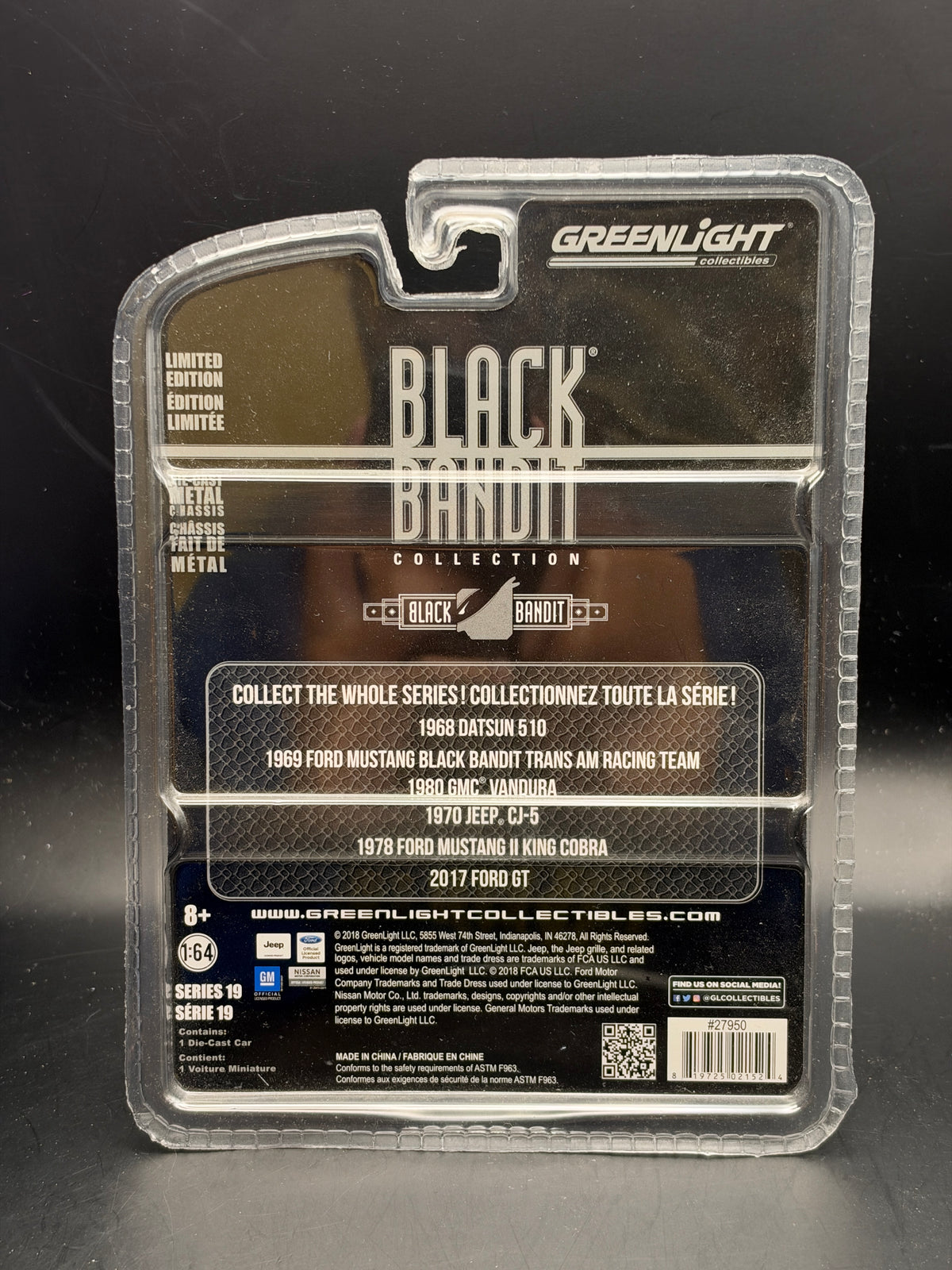 GREENLIGHT - 1968 DATSUN 510 - BLACK BANDIT COLLECTION
