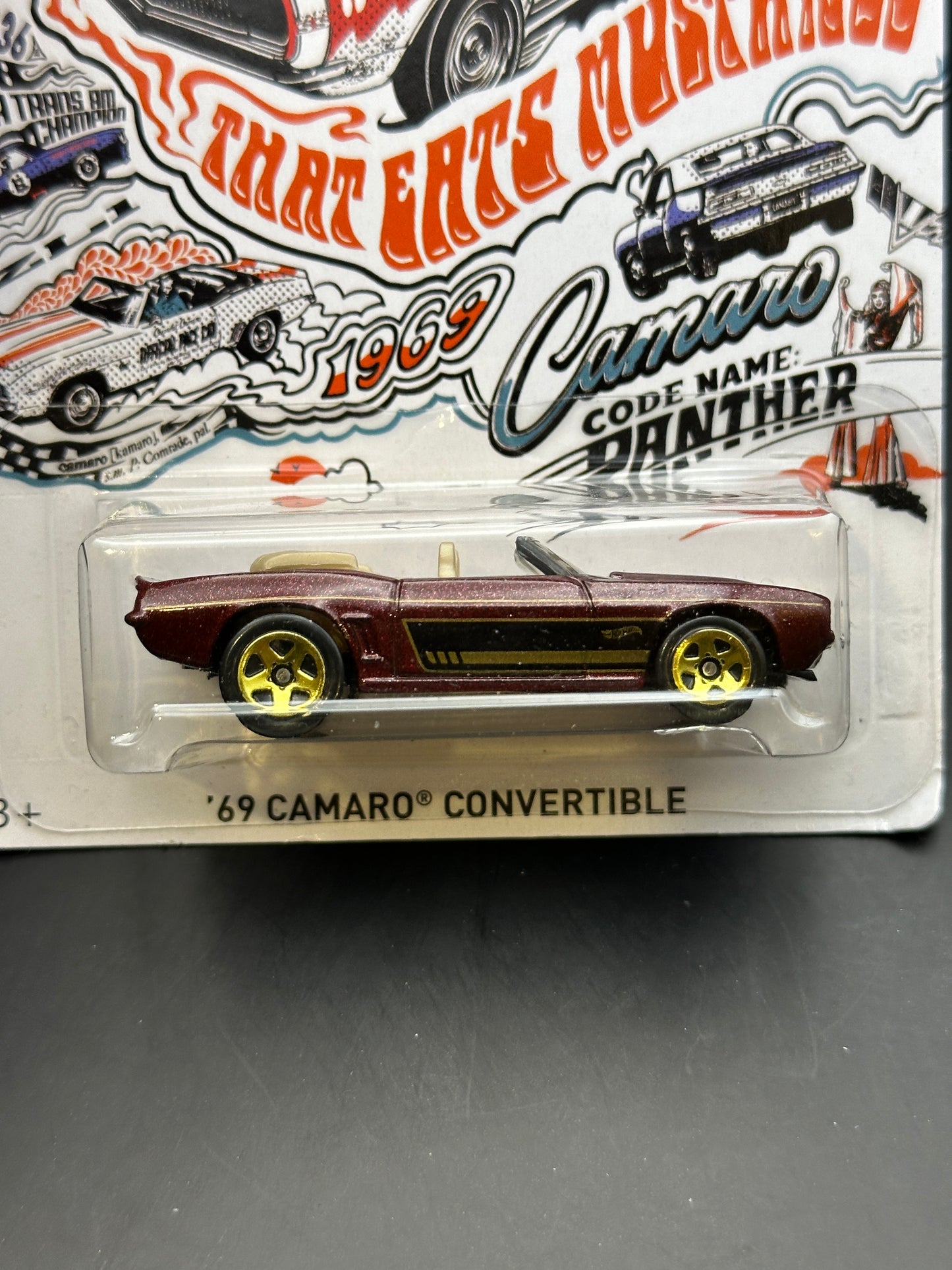 HOT WHEELS - 69 CAMARO CONVERTIBLE (2018) - HW 50th ANNIVERSARY CAMARO 2/10