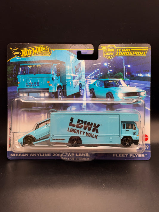 HOT WHEELS - NISSAN SKYLINE 2000GT-R / FLEET FLYER (2024) - TEAM TRANSPORT #69