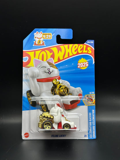 HOT WHEELS - FELINE LUCKY (2025) - HW CELEBRATION RACERS 9/10