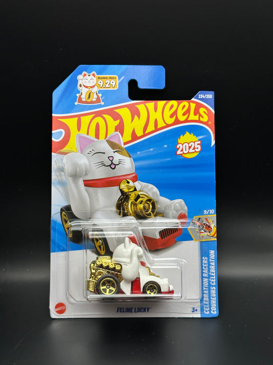 HOT WHEELS - FELINE LUCKY (2025) - HW CELEBRATION RACERS 9/10