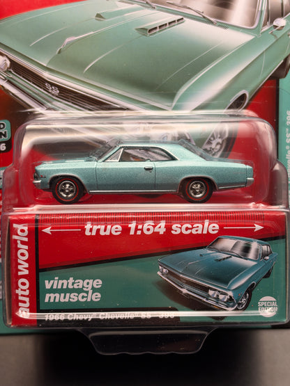 AUTO WORLD - 1966 CHEVY CHEVELLE SS 396 - VINTAGE MUSCLE - 1/64 SCALE