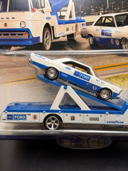 HOT WHEELS - 65 FORD GALAXIE / FORD C-800 (2022) - TEAM TRANSPORT #38