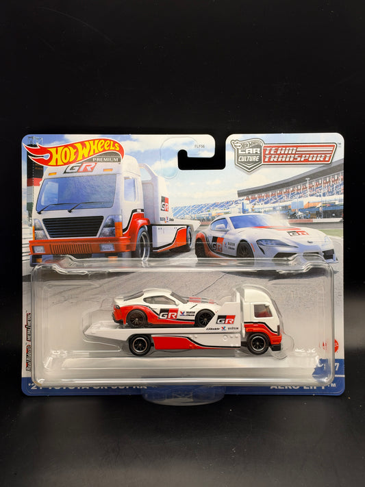 HOT WHEELS - 21 TOYOTA GR SUPRA / AERO LIFT (2021) - TEAM TRANSPORT #37