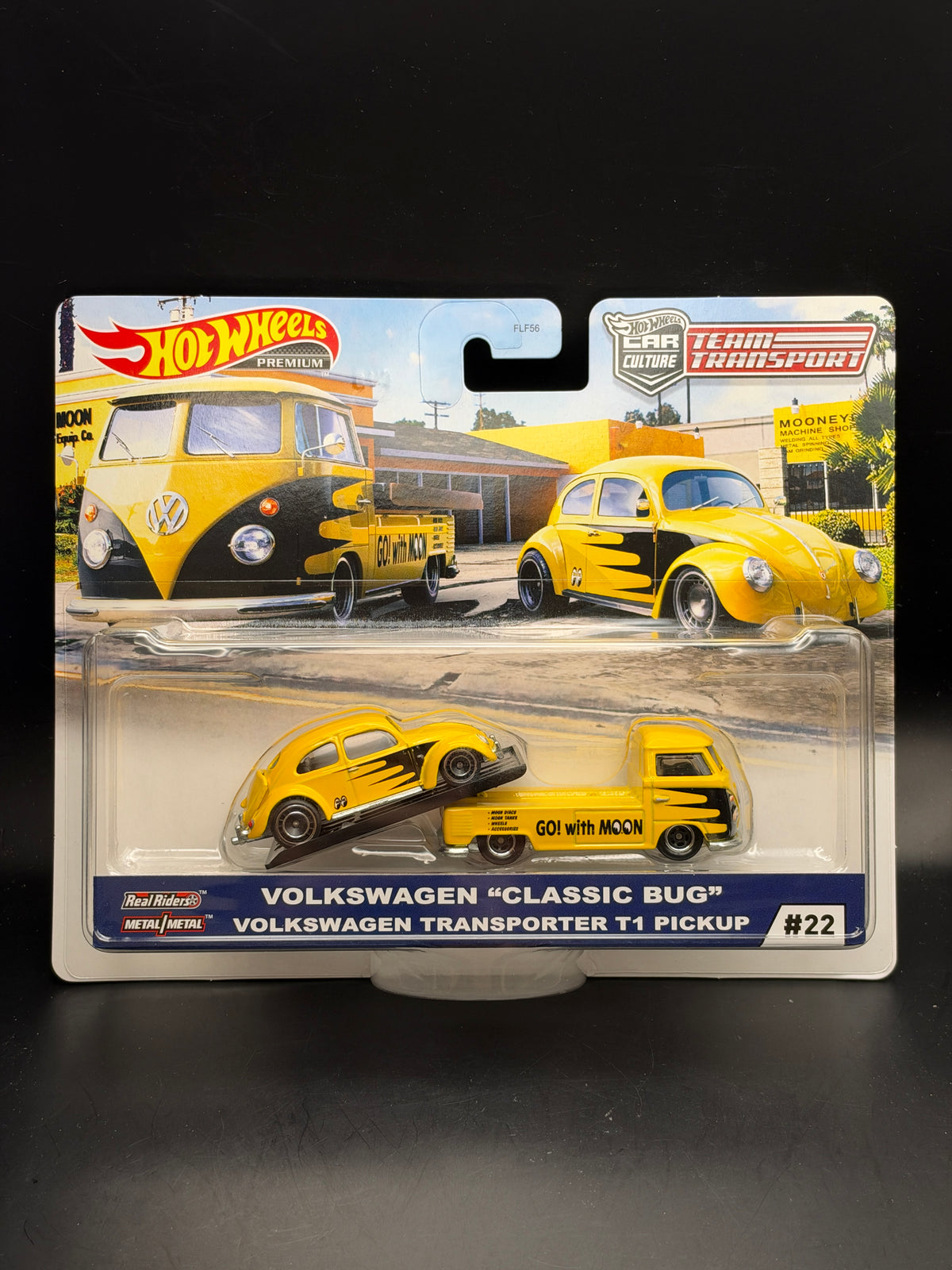 HOT WHEELS - VOLKSWAGEN CLASSIC BUG / VOLKSWAGEN TRANSPORTER T1 PICKUP (2020) - TEAM TRANSPORT #22